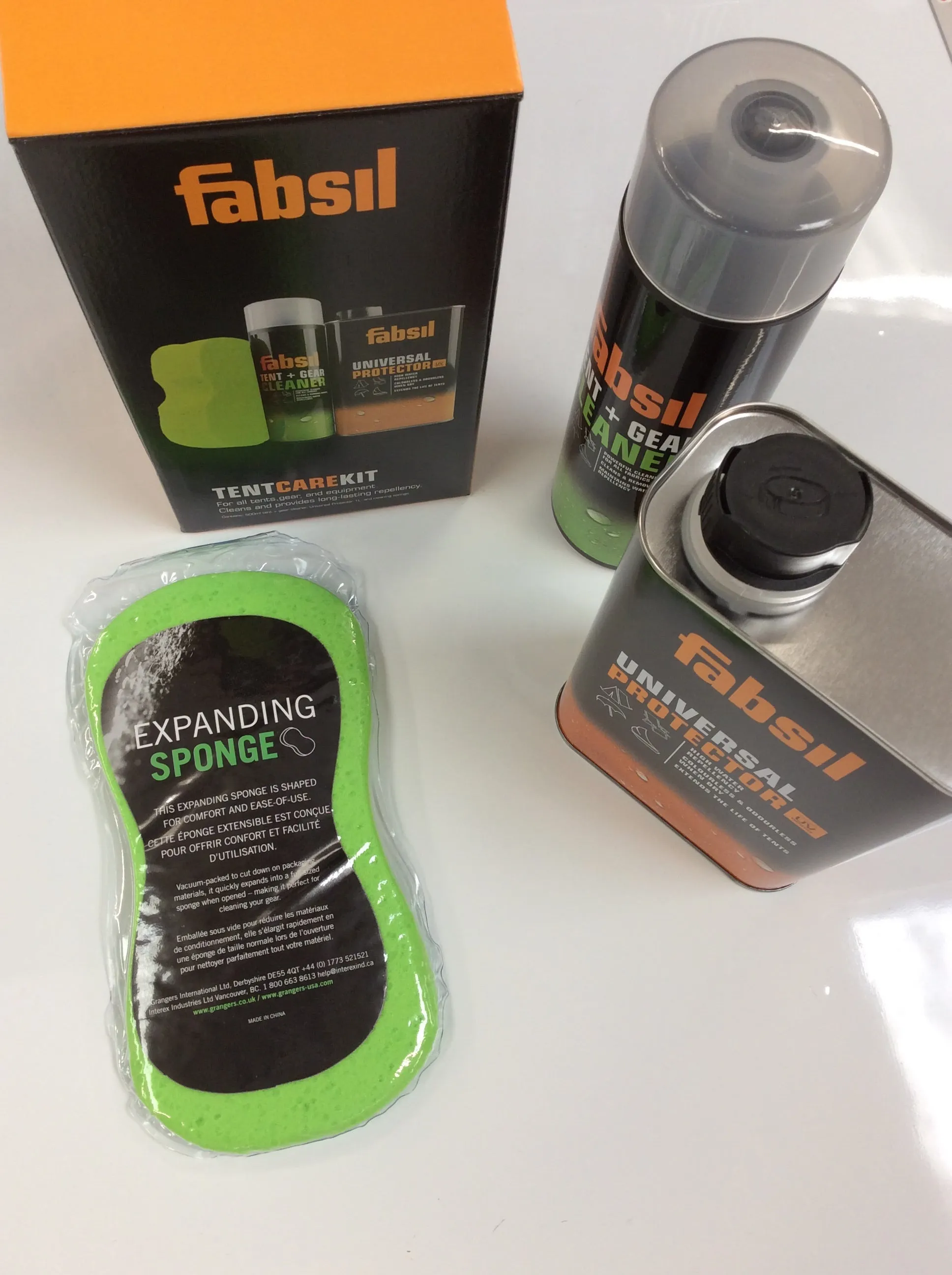 Fabsil by grangers tent and gear care kit