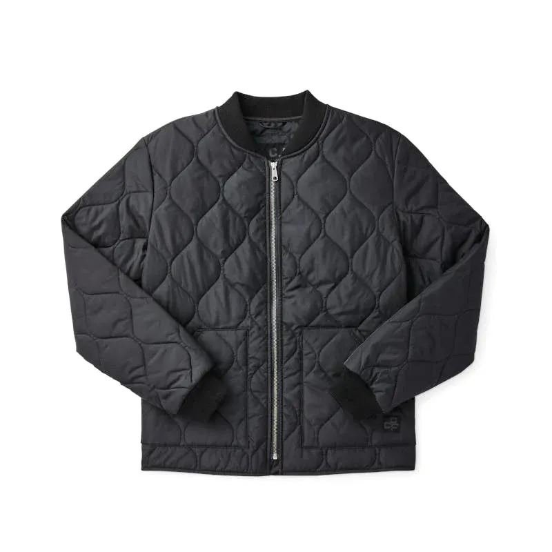 FILSON CCF LIGHTWEIGHT QUILTED JACKET IN BLACK