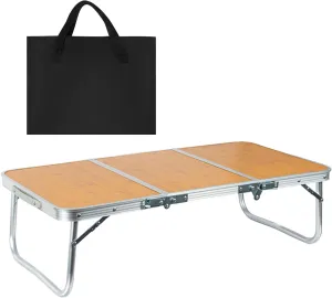 Folding Camping Table, Portable Outdoor Camp Table, Lightweight Foldable Desk, Easy Setup, Stable Construction, 89.5x45x26cm, for Camping, PicnicS and Backyard BBQs