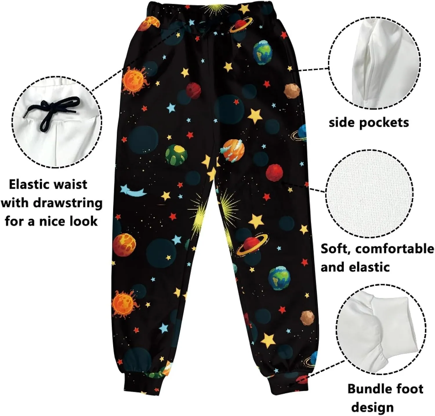 Forchrinse White Music Note Mens Cargo Pants Lightweight Athletic Hiking Sweatpants Outdoor Recreation Lounge Pants,S-5XL