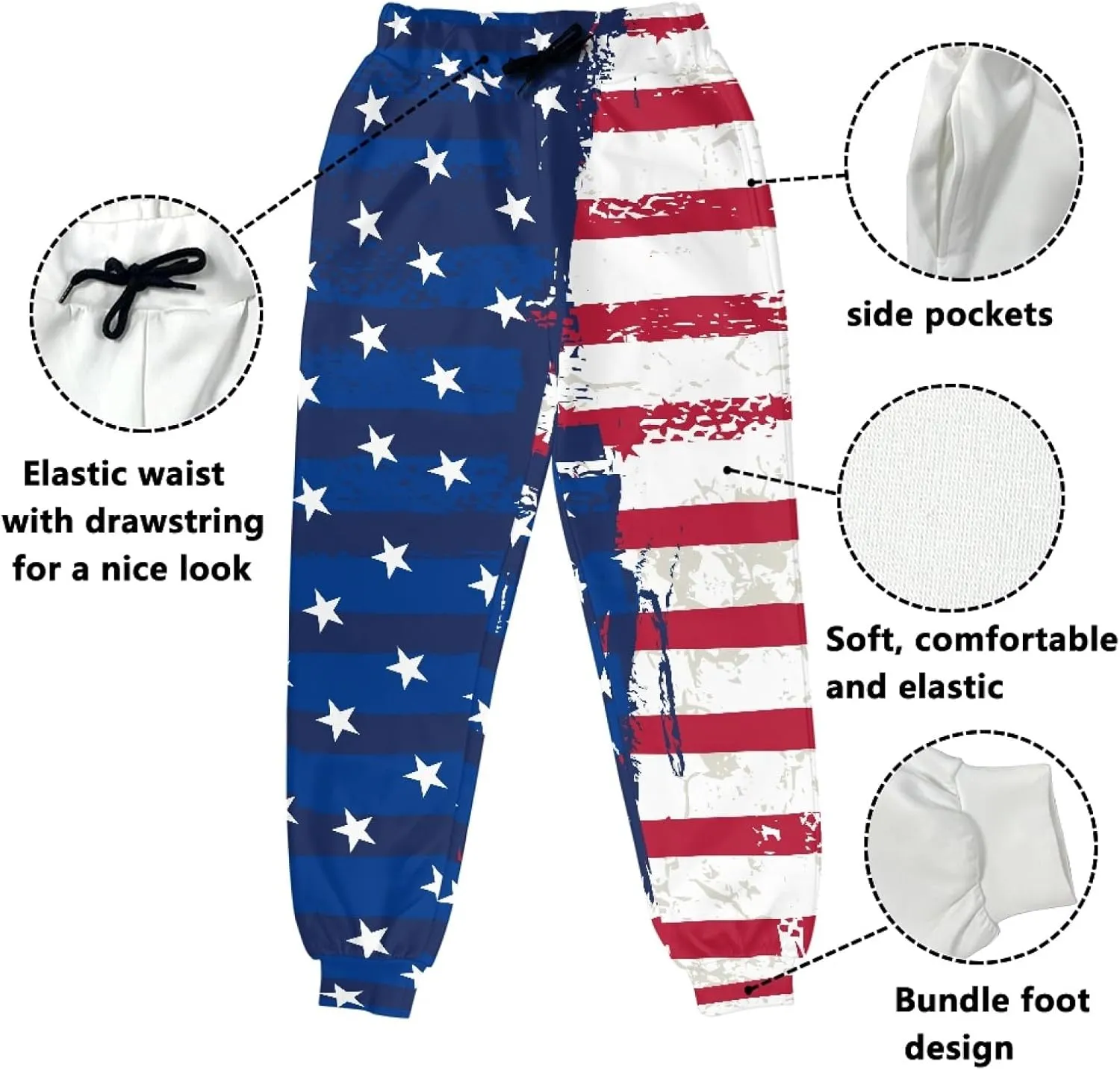 Forchrinse White Music Note Mens Cargo Pants Lightweight Athletic Hiking Sweatpants Outdoor Recreation Lounge Pants,S-5XL