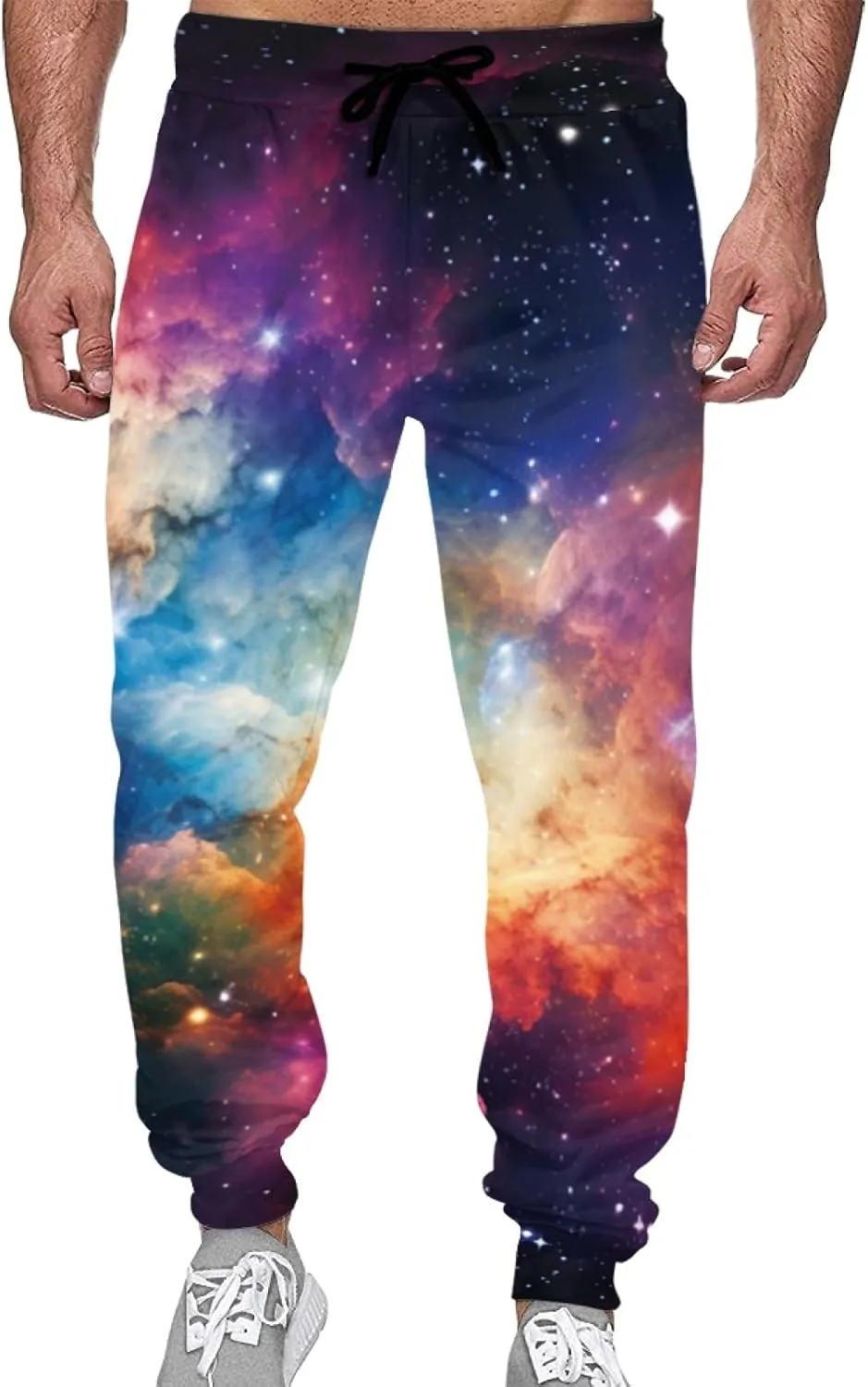 Forchrinse White Music Note Mens Cargo Pants Lightweight Athletic Hiking Sweatpants Outdoor Recreation Lounge Pants,S-5XL