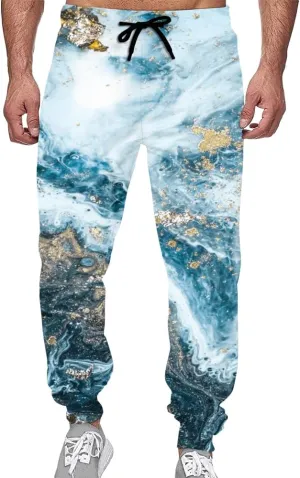Forchrinse White Music Note Mens Cargo Pants Lightweight Athletic Hiking Sweatpants Outdoor Recreation Lounge Pants,S-5XL