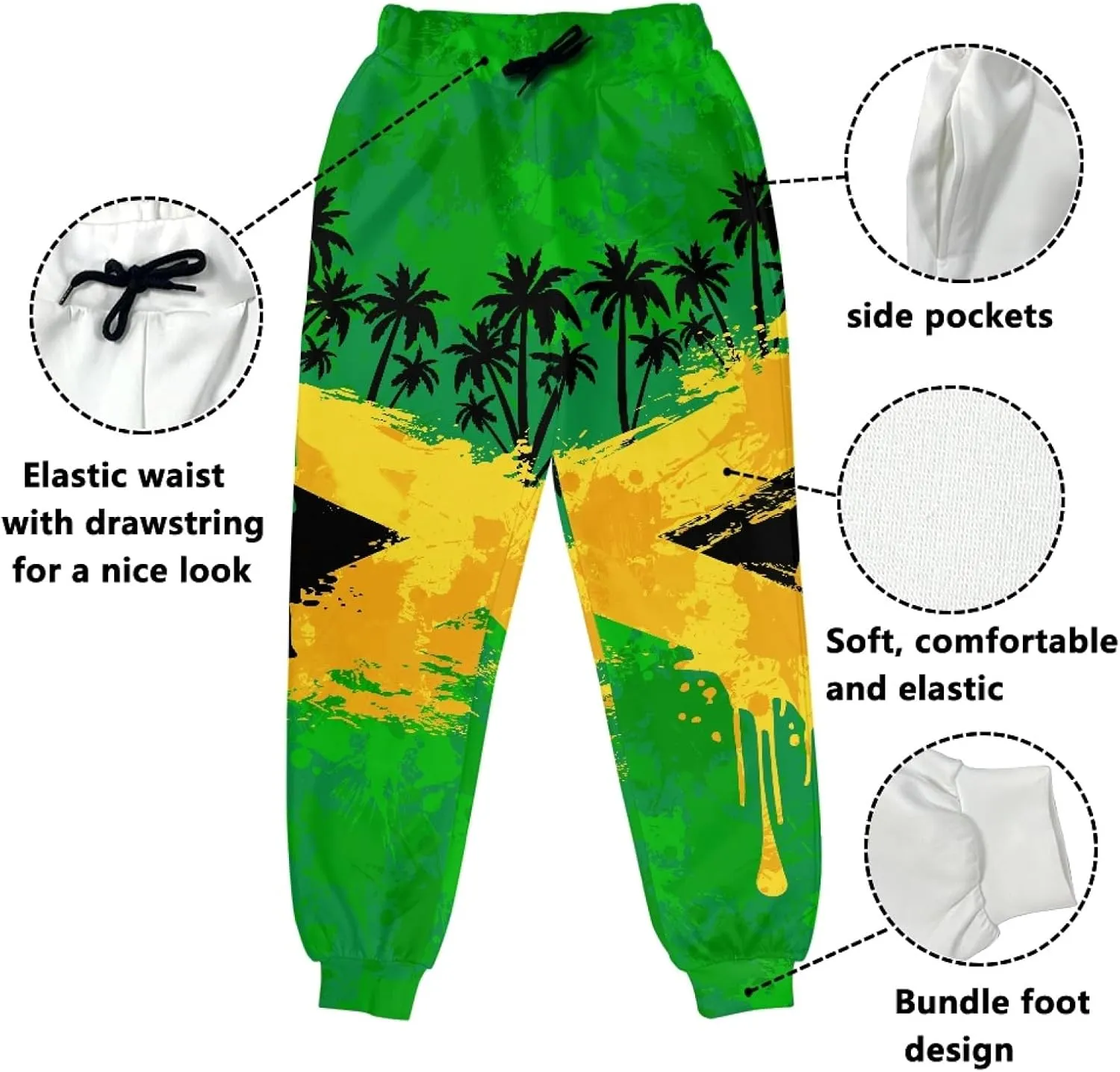 Forchrinse White Music Note Mens Cargo Pants Lightweight Athletic Hiking Sweatpants Outdoor Recreation Lounge Pants,S-5XL