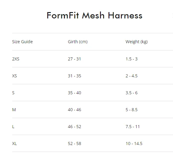 FORMFIT Mesh Harness | Red