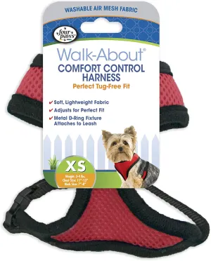 Four Paws Comfort Control Dog Harness Red Extra Small