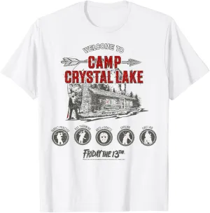 Friday The 13th Camp Crystal Lake Activities T-Shirt