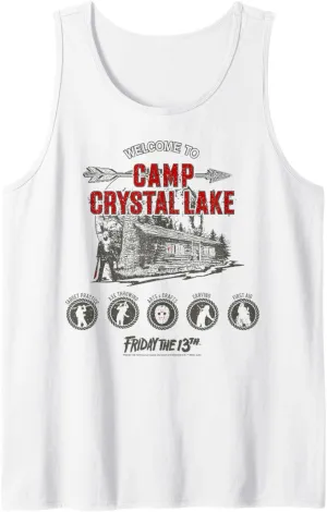 Friday The 13th Camp Crystal Lake Activities Tank Top