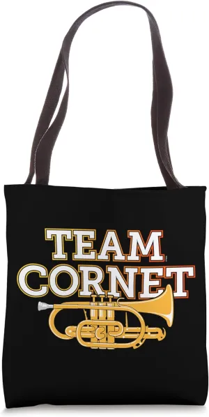 Funny Cornet Joke or Humour for Brass Band A Cornet Player Tote Bag