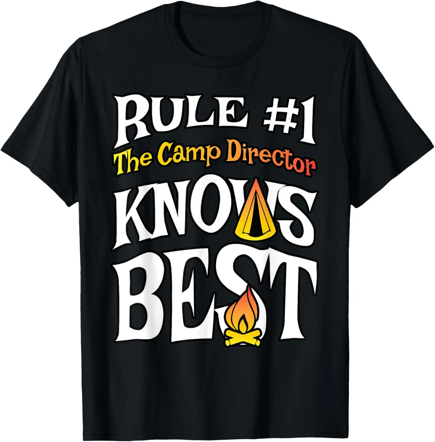 Funny Gift for Camp Director | Summer Camp Campsite Apparel T-Shirt