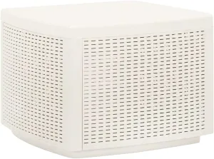 Garden Table, Compact Durable Plastic Table for Outdoor, Patio, Camping, Picnic and Dining, White Color, Lightweight Easy to Carry Furniture