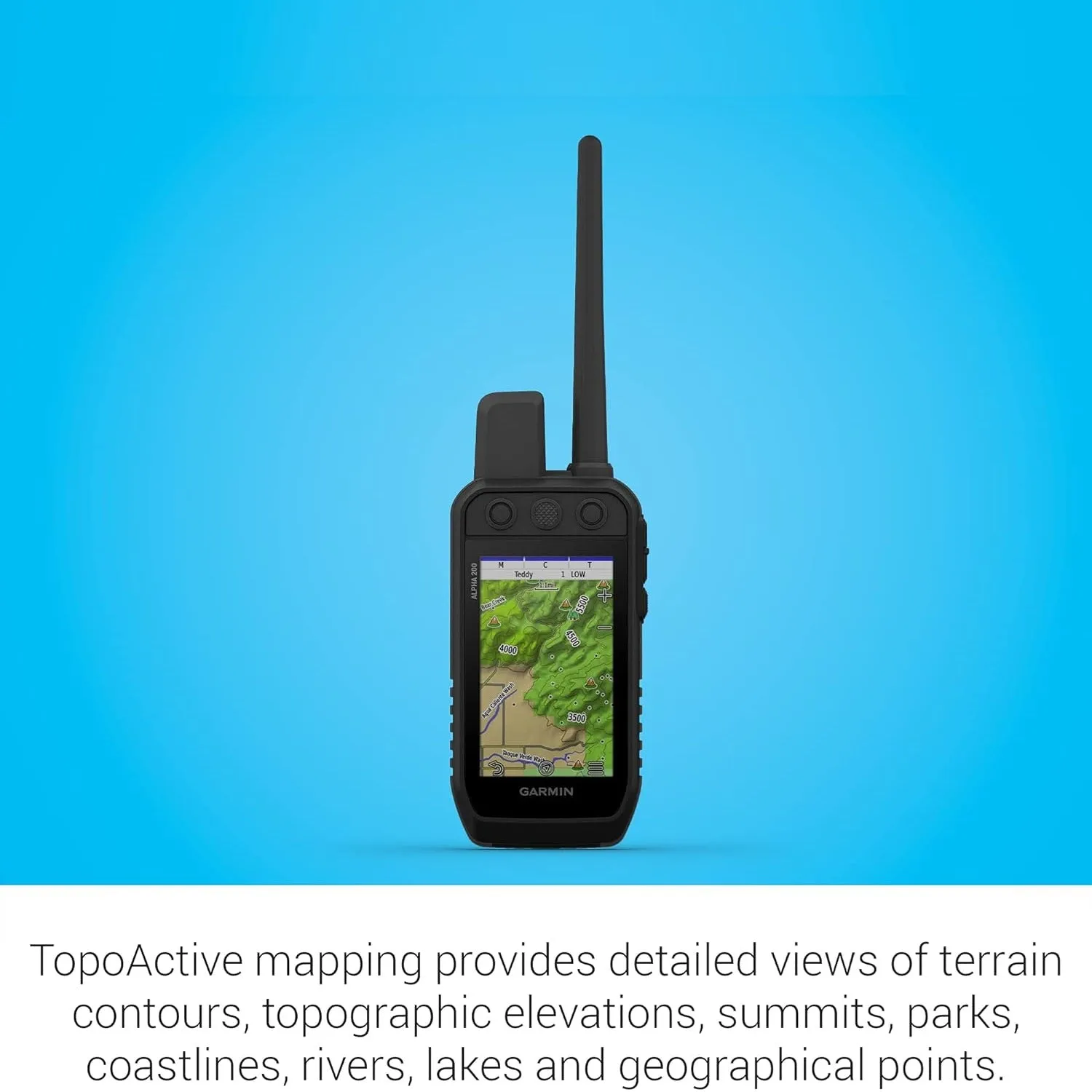 Garmin Alpha 200 Series Handheld Only | Dog Tracking and Training | Up to 20 Dogs