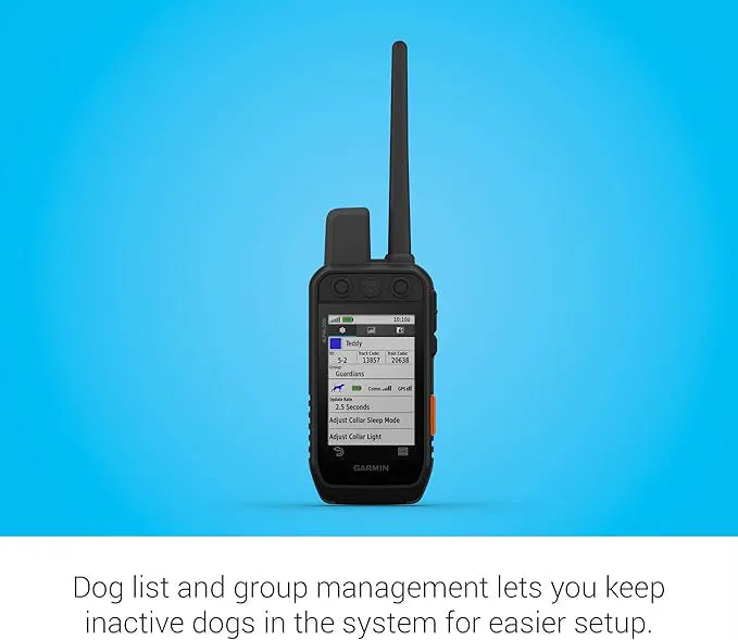 Garmin Alpha 200i Dog Tracking Handheld Black Utilizes inReach Technology Sunlight Readable 3.6" Touchscreen - 010-02230-50