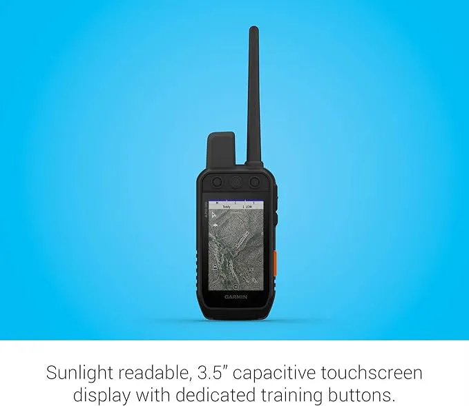 Garmin Alpha 200i Dog Tracking Handheld Black Utilizes inReach Technology Sunlight Readable 3.6" Touchscreen - 010-02230-50