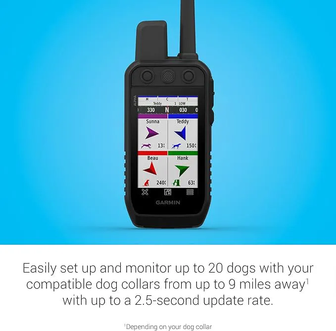 Garmin Alpha 300 Handheld Unisex Black Advanced Tracking And Training Handheld - 010-02807-50