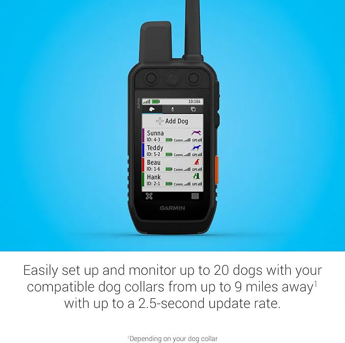 Garmin Alpha 300i Handheld Unisex Black Advanced Tracking And Training Handheld With InReach® Technology - 010-02806-50