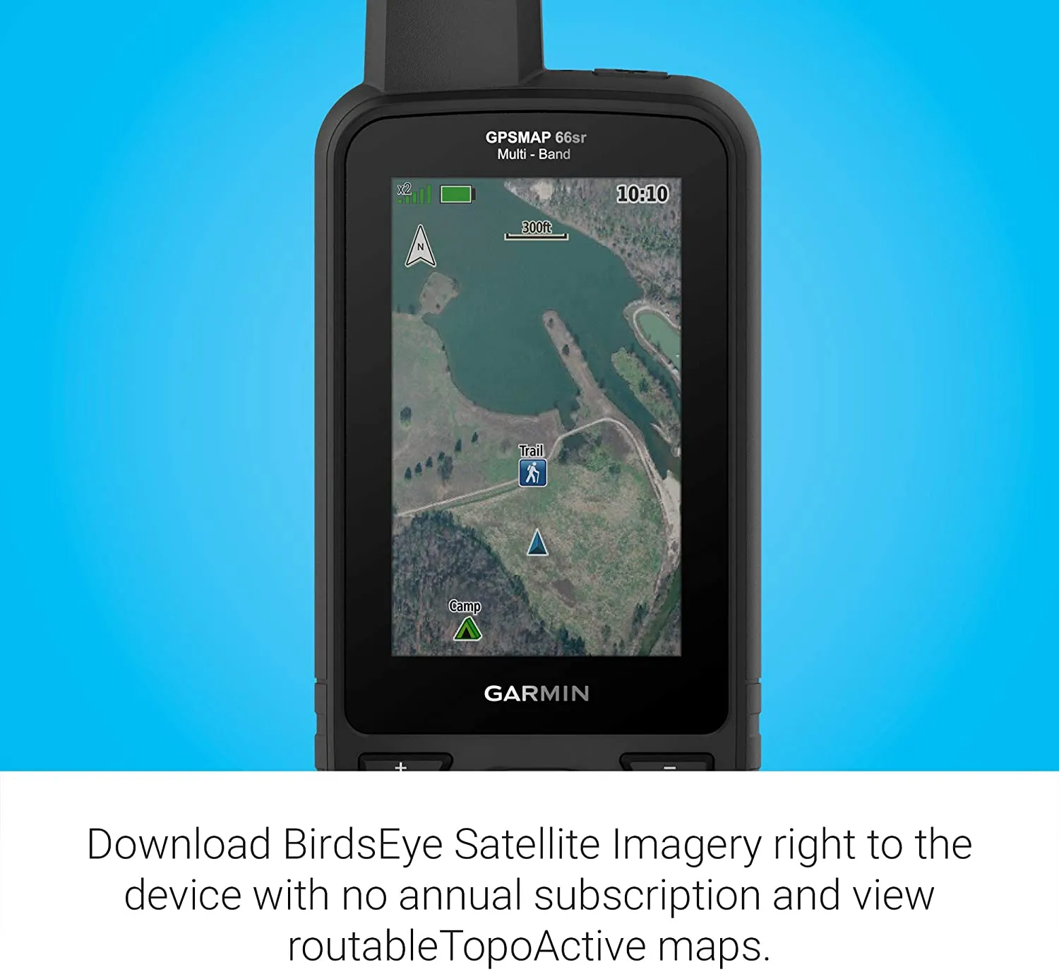Garmin GPSMAP 66sr, Hiking Handheld with Expanded GNSS and Multi-Band TechnologyHandheld, 3" Color Display (010-02431-00)