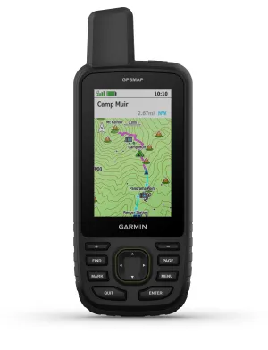 Garmin GPSMAP 67 Rugged GPS Hiking Handheld, Expanded GNSS Support, 3in Display