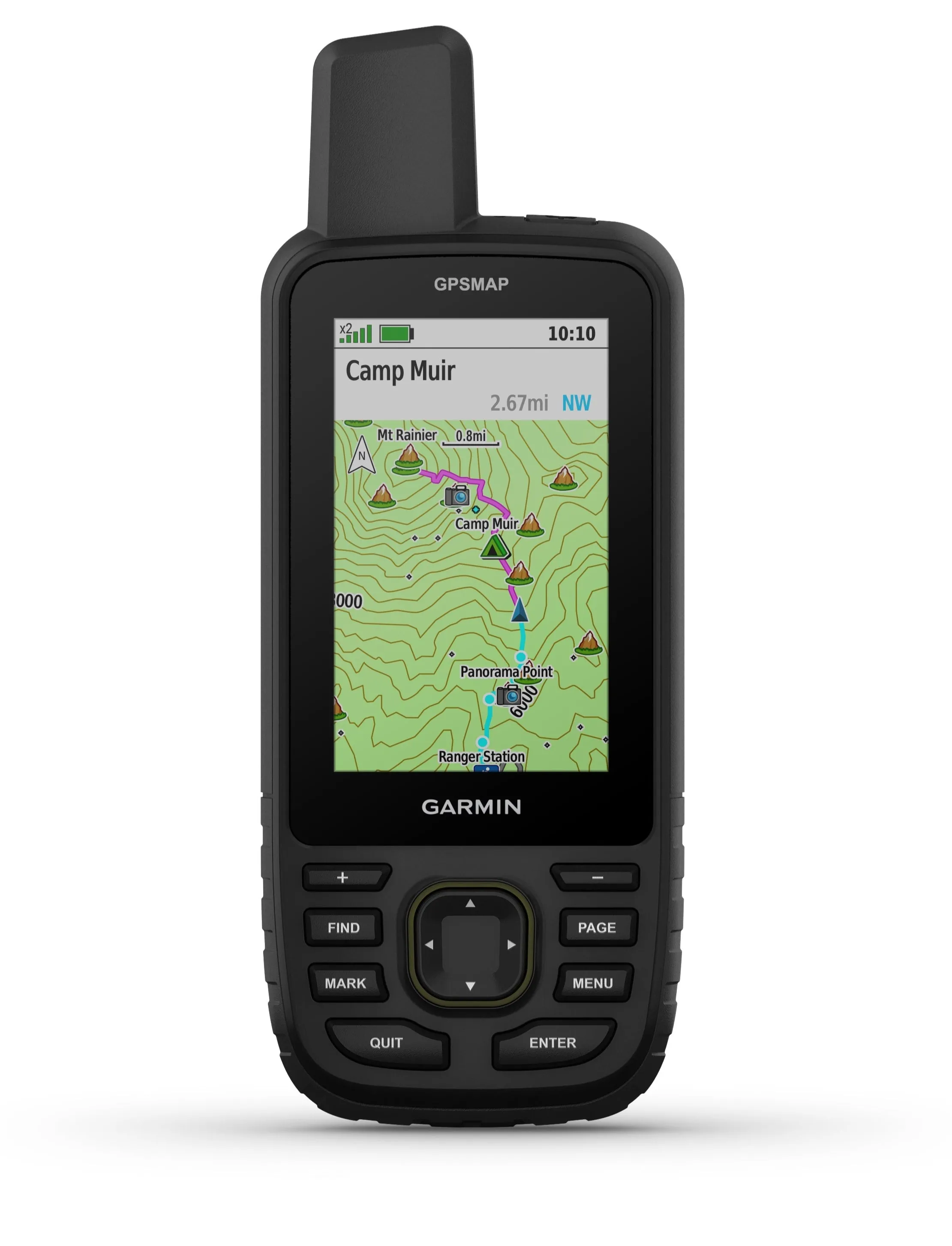 Garmin GPSMAP 67 Rugged GPS Hiking Handheld, Expanded GNSS Support, 3in Display