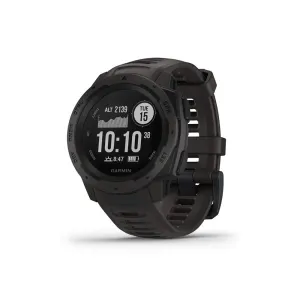 Garmin Instinct, Rugged Outdoor Watch with GPS, Features GLONASS and Galileo, Heart Rate Monitoring and 3-axis Compass