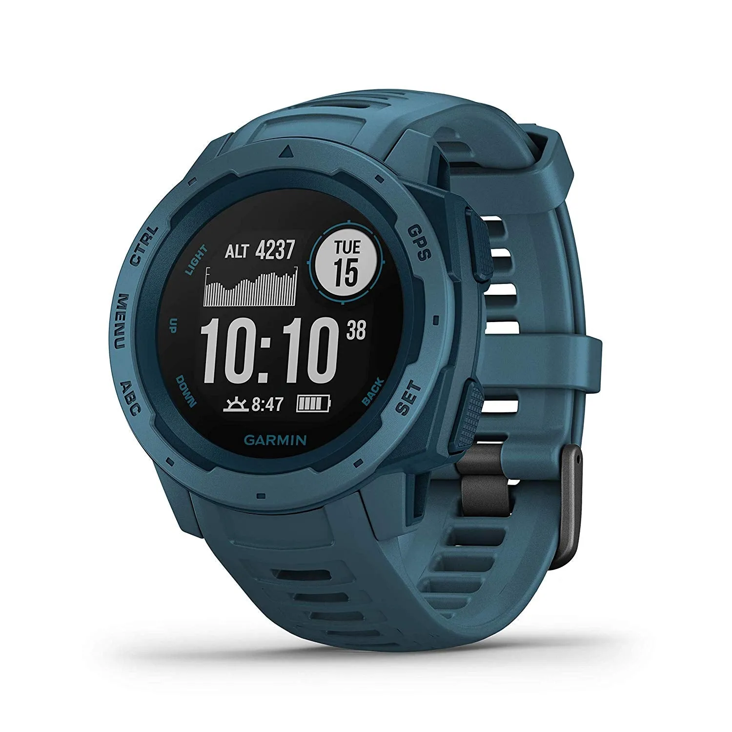 Garmin Instinct, Rugged Outdoor Watch with GPS, Features GLONASS and Galileo, Heart Rate Monitoring and 3-axis Compass