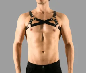Gay Leather Chest Harness