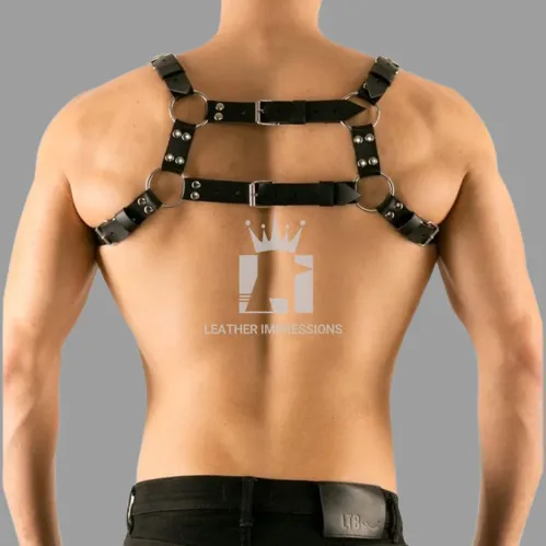 Gay Leather Chest Harness