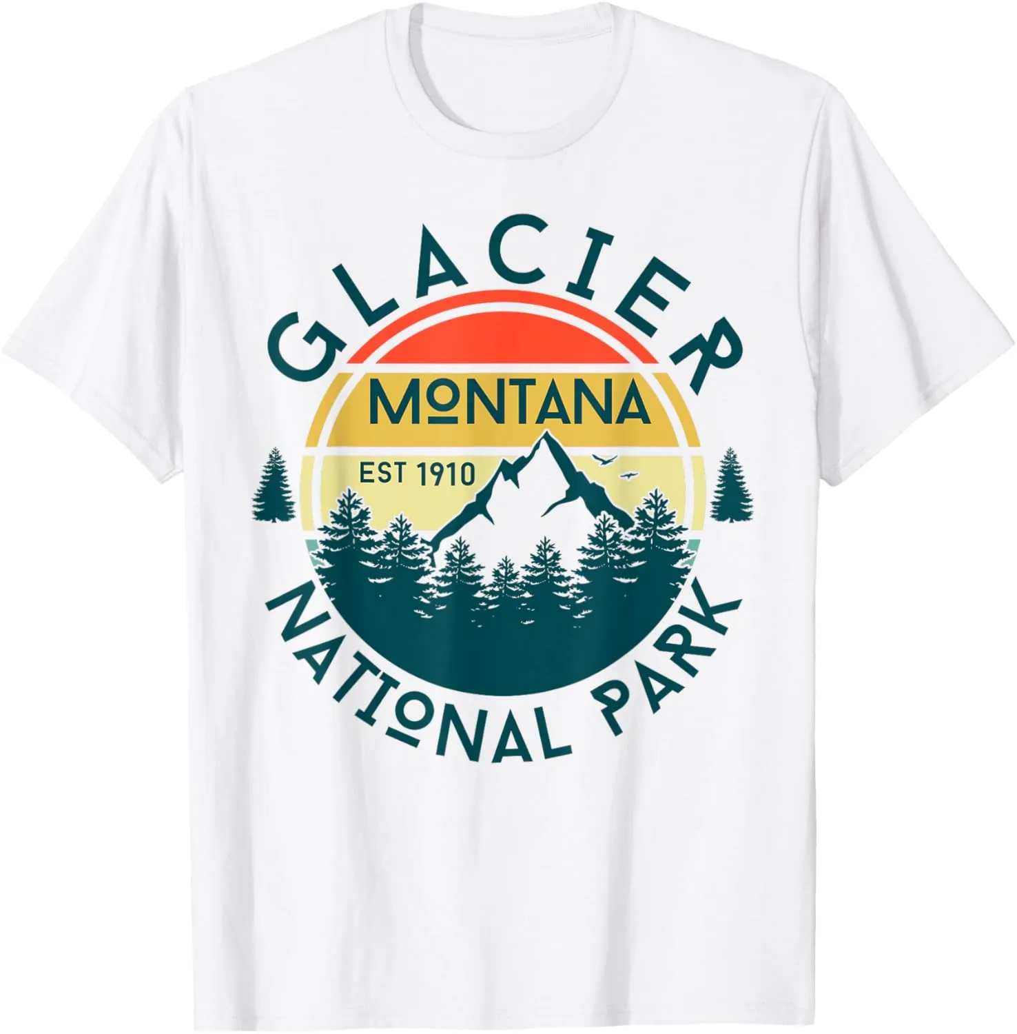 Glacier National Park Montana Hiking Nature Outdoors T-Shirt