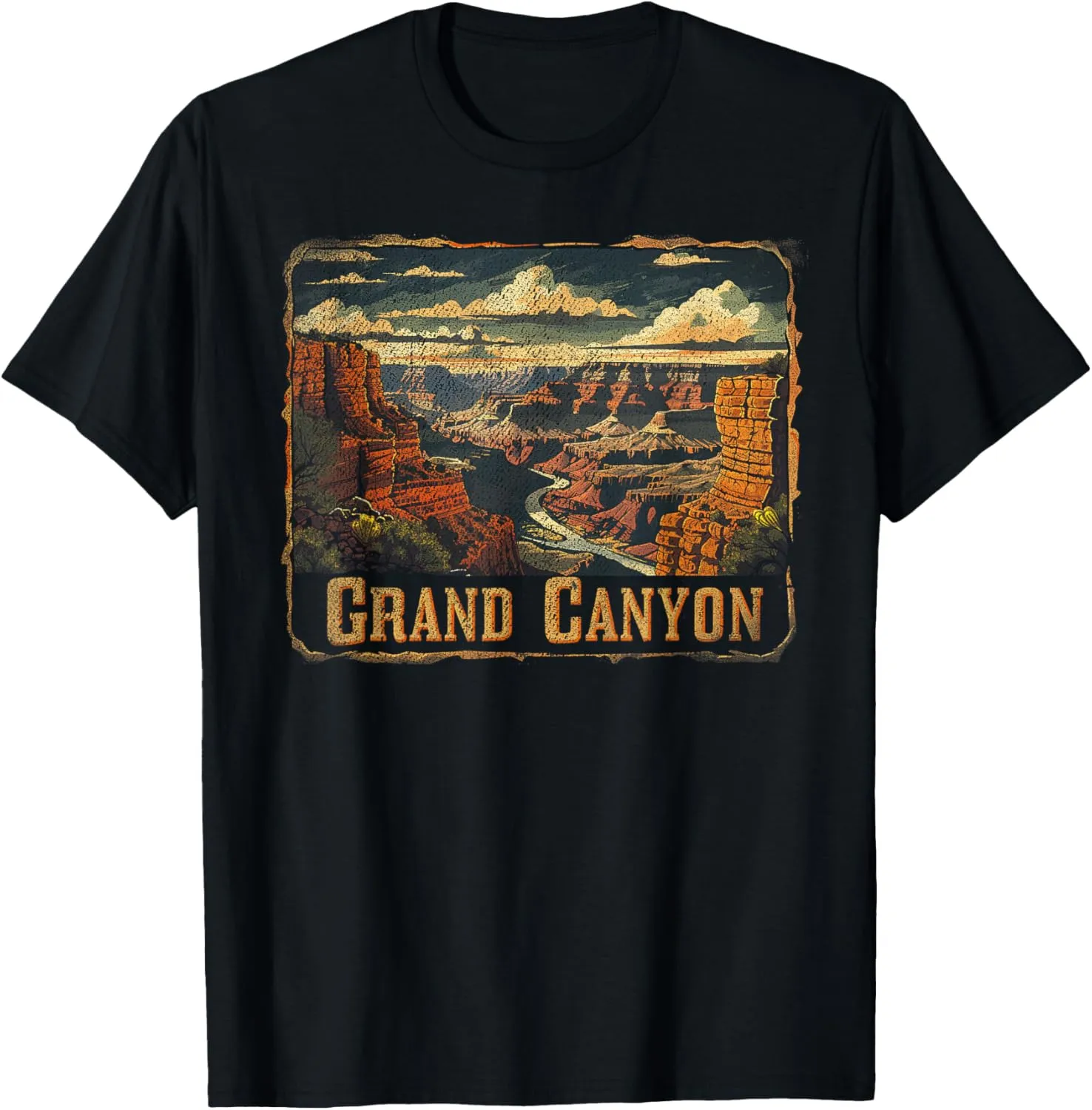 Grand Canyon - US National Park Vintage Men Women Kids Retro T-Shirt