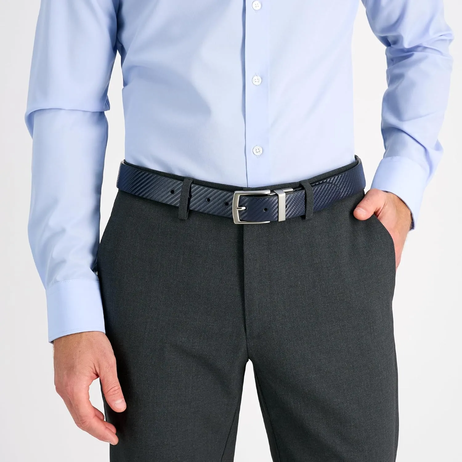 Haggar Men's Two-in-one Reversible Stretch Golf Belt