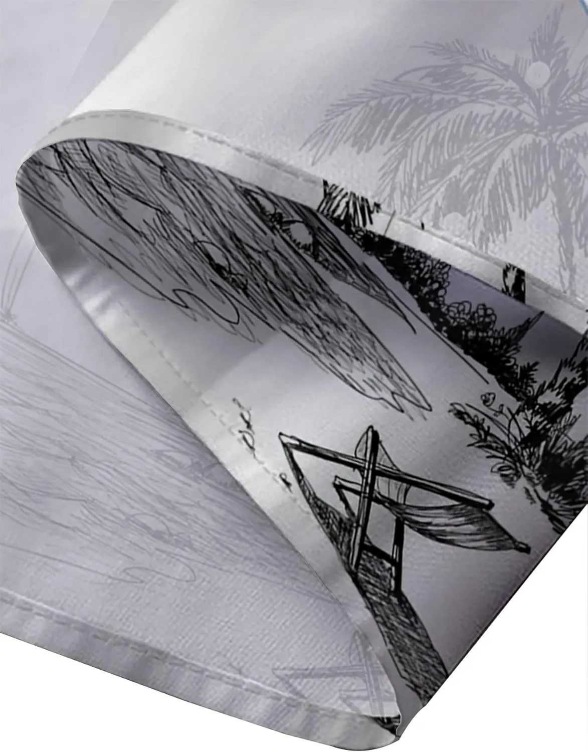 Hawaiian Shirts for Men Loose Short Sleeve Mens Beach Shirts Resort Casual Shirts