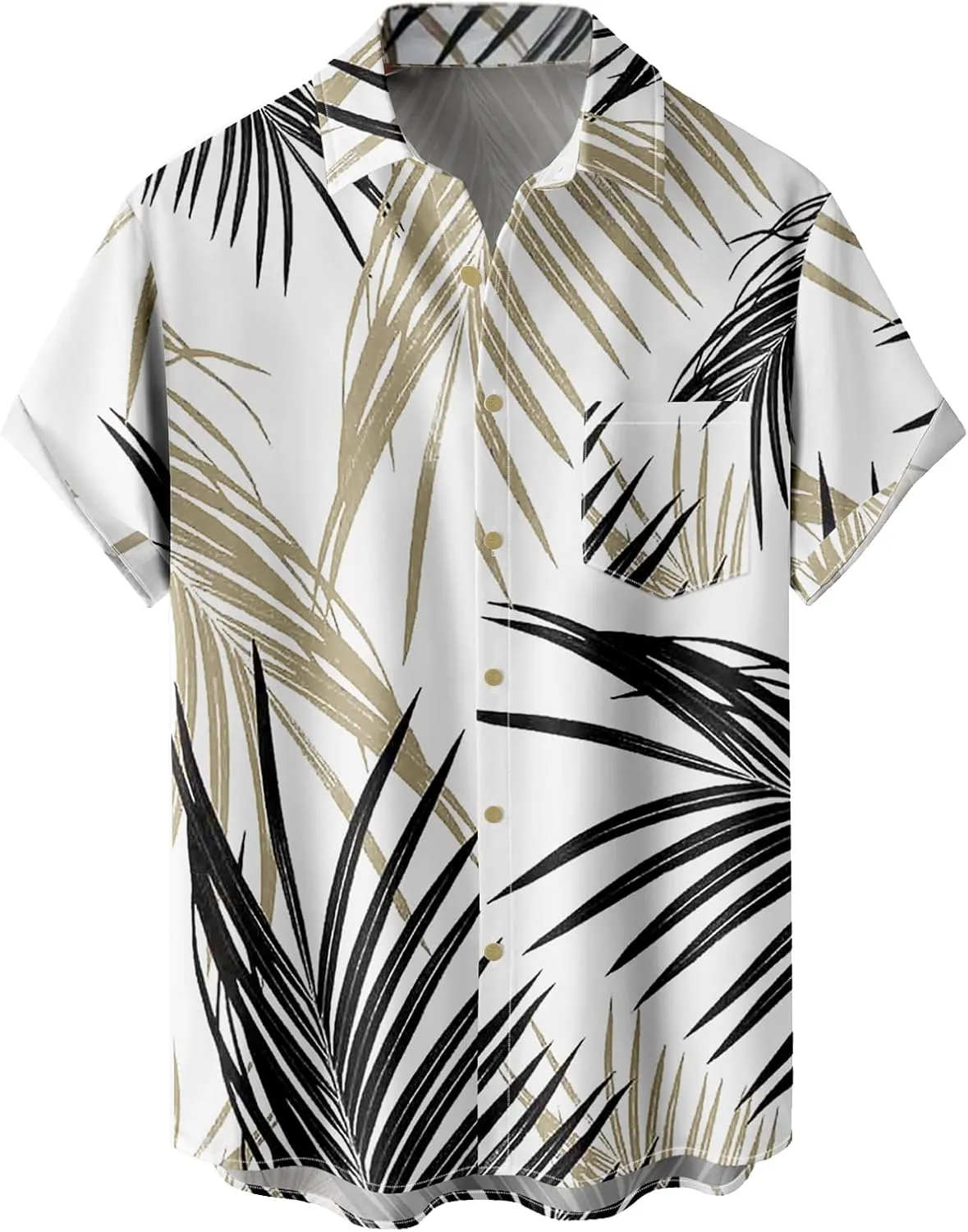 Hawaiian Shirts for Men Loose Short Sleeve Mens Beach Shirts Resort Casual Shirts