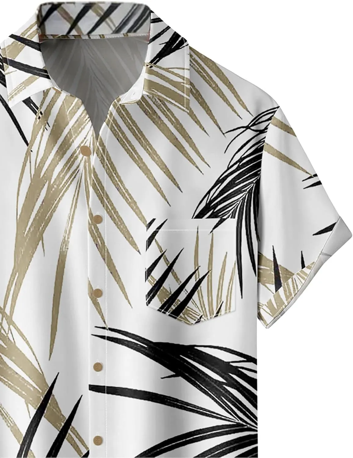 Hawaiian Shirts for Men Loose Short Sleeve Mens Beach Shirts Resort Casual Shirts