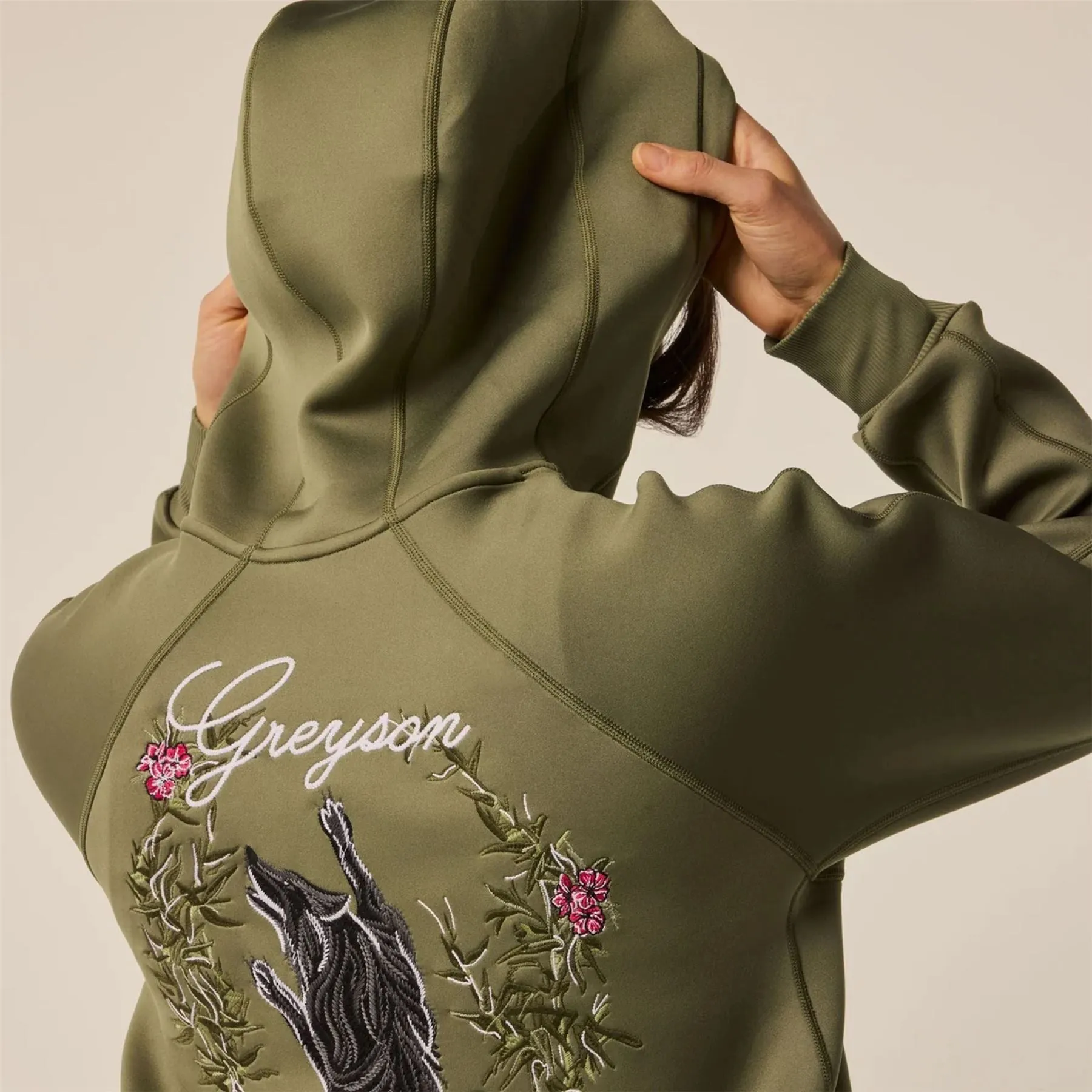 Hooded Kristina Full Zip Decorated Jacket Camp