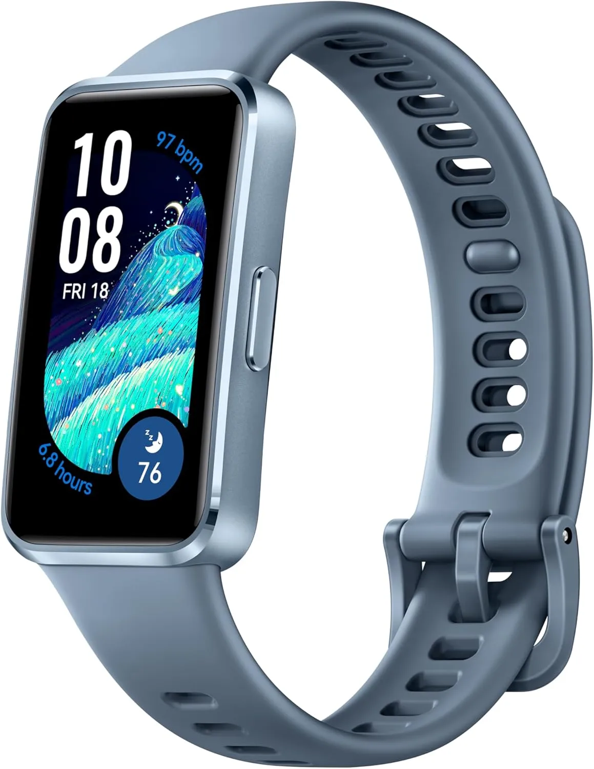 HUAWEI Band 10 Smartwatch with AI-Powered Fitness Monitoring, Pro-Level Sleep Analysis, Emotional Wellbeing Assistant,Streamlined Metallic Design,Fast Charging,iOS Android (Band 10, Blue)