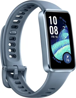 HUAWEI Band 10 Smartwatch with AI-Powered Fitness Monitoring, Pro-Level Sleep Analysis, Emotional Wellbeing Assistant,Streamlined Metallic Design,Fast Charging,iOS Android (Band 10, Blue)