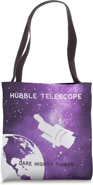 Hubble Spacecraft Telescope Space Exploration Tote Bag