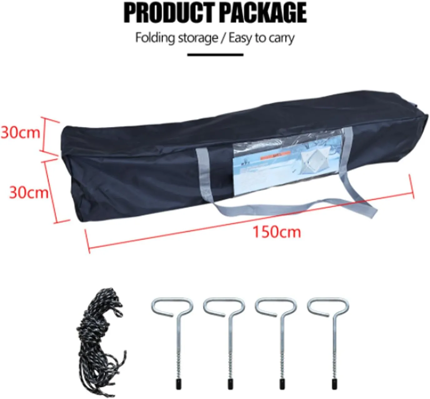 Ice Fishing Tent Waterproof 2-3 Person Pop-up Ice Fishing Shelter with Carrying Bag & Detachable Ventilation Windows Oxford Fabric Zippered (Blue 200x200x220cm)