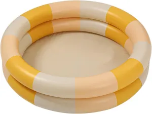 Inflatable Pool Baby Retro Blow Up Swimming Pool Family Cute Thickened Water Pool (Yellow Stripe)