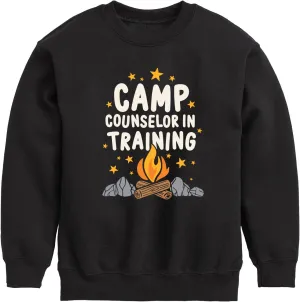 Instant Message - Camp Counselor in Training - Toddler & Youth Crewneck Fleece Sweatshirt
