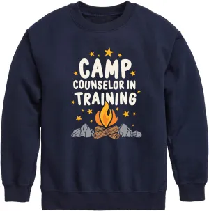Instant Message - Camp Counselor in Training - Toddler & Youth Crewneck Fleece Sweatshirt