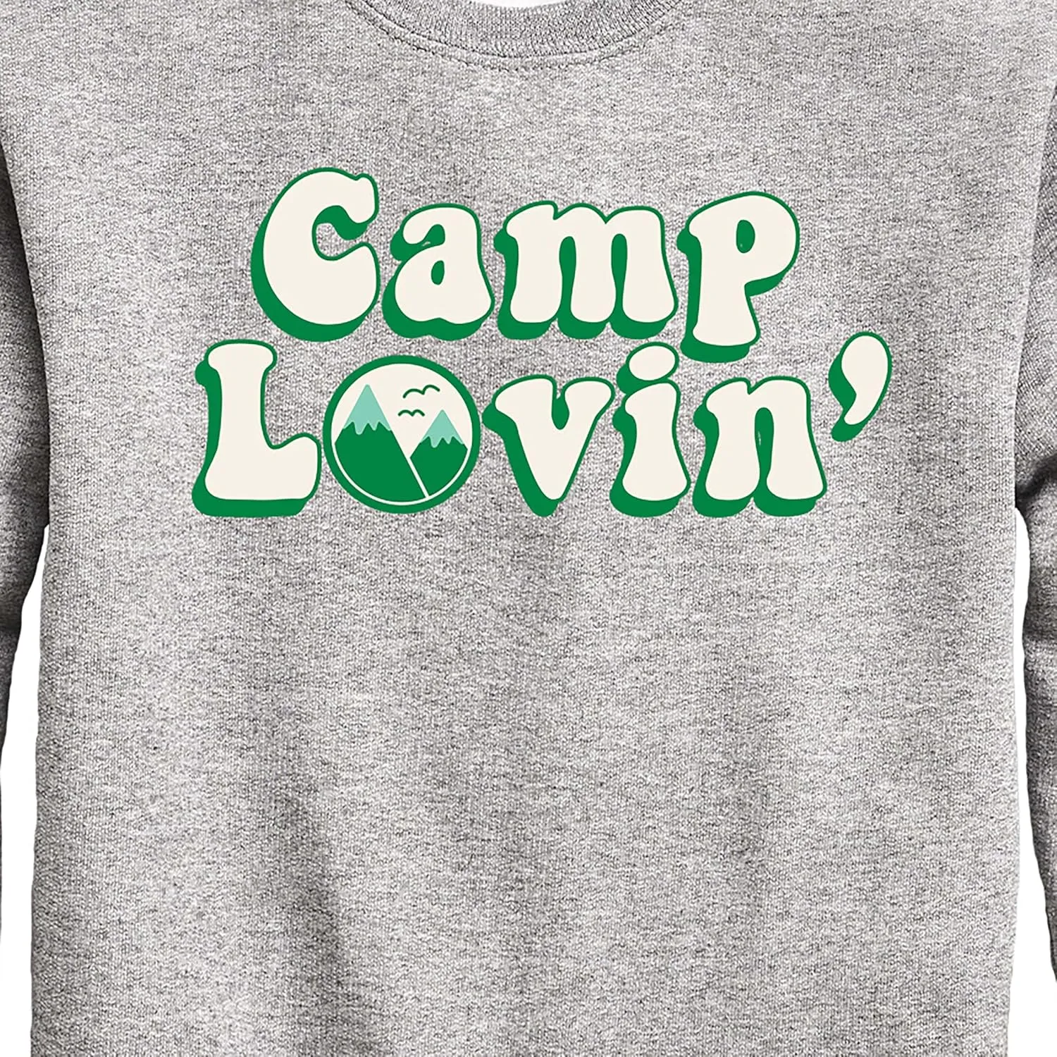 Instant Message - Camp Lovin - Toddler & Youth Crewneck Fleece Sweatshirt