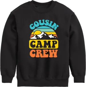 Instant Message - Camping - Cousin Camp Crew - Toddler & Youth Crewneck Fleece Sweatshirt