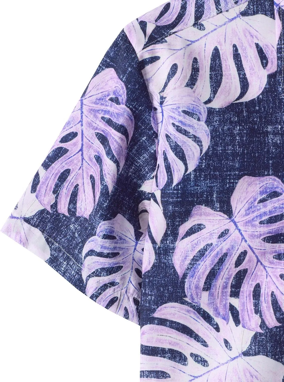 JOGAL Mens Floral Hawaiian Shirt Front Pocket Casual Aloha Shirts