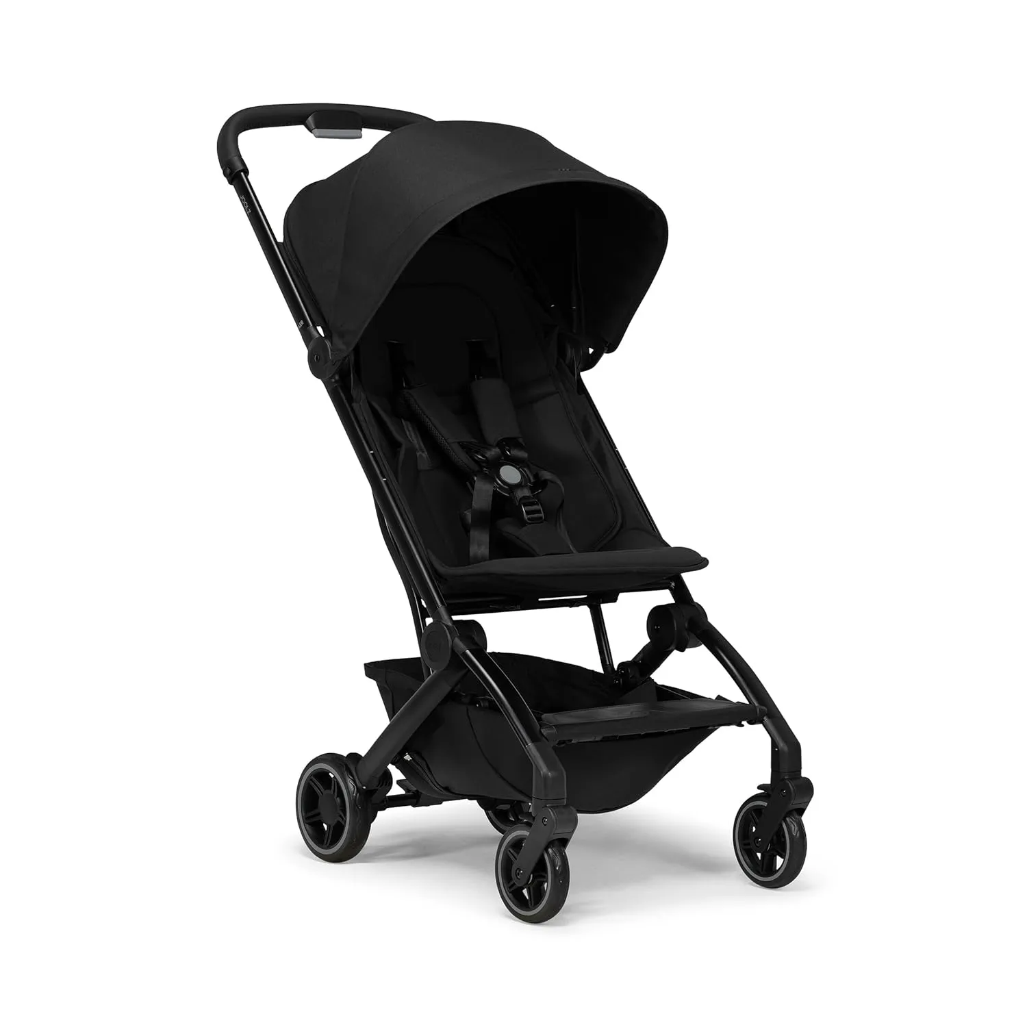 Joolz AER  Lightweight & Compact Travel Stroller - Portable One-Hand Fold Design - Ergonomic Seat for Infant & Toddler (up to 50 lb) - XXL Sun Hood - Stroller for Airplane -Travel Pouch -Space Black
