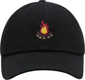 JPAK Camp Fire Premium Dad Hat Embroidered Cotton Baseball Cap Grill Pit