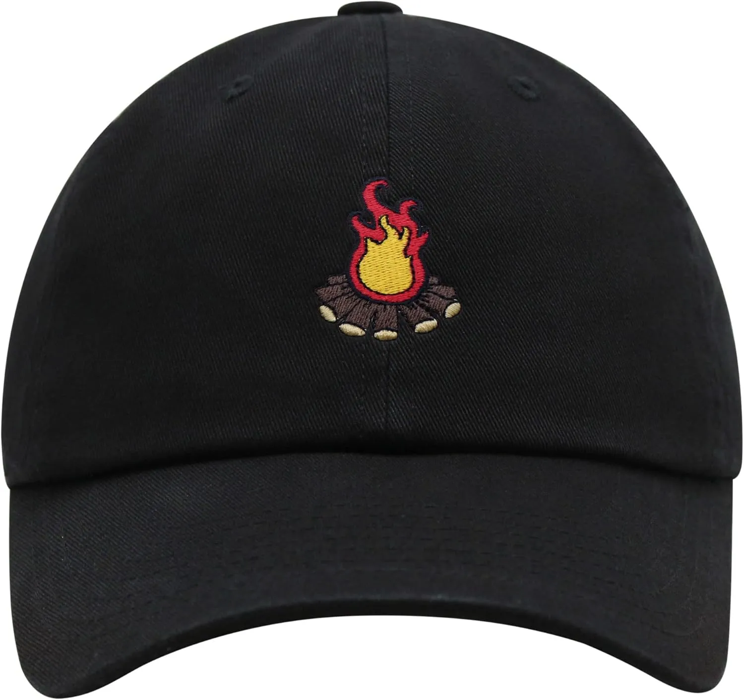 JPAK Camp Fire Premium Dad Hat Embroidered Cotton Baseball Cap Grill Pit