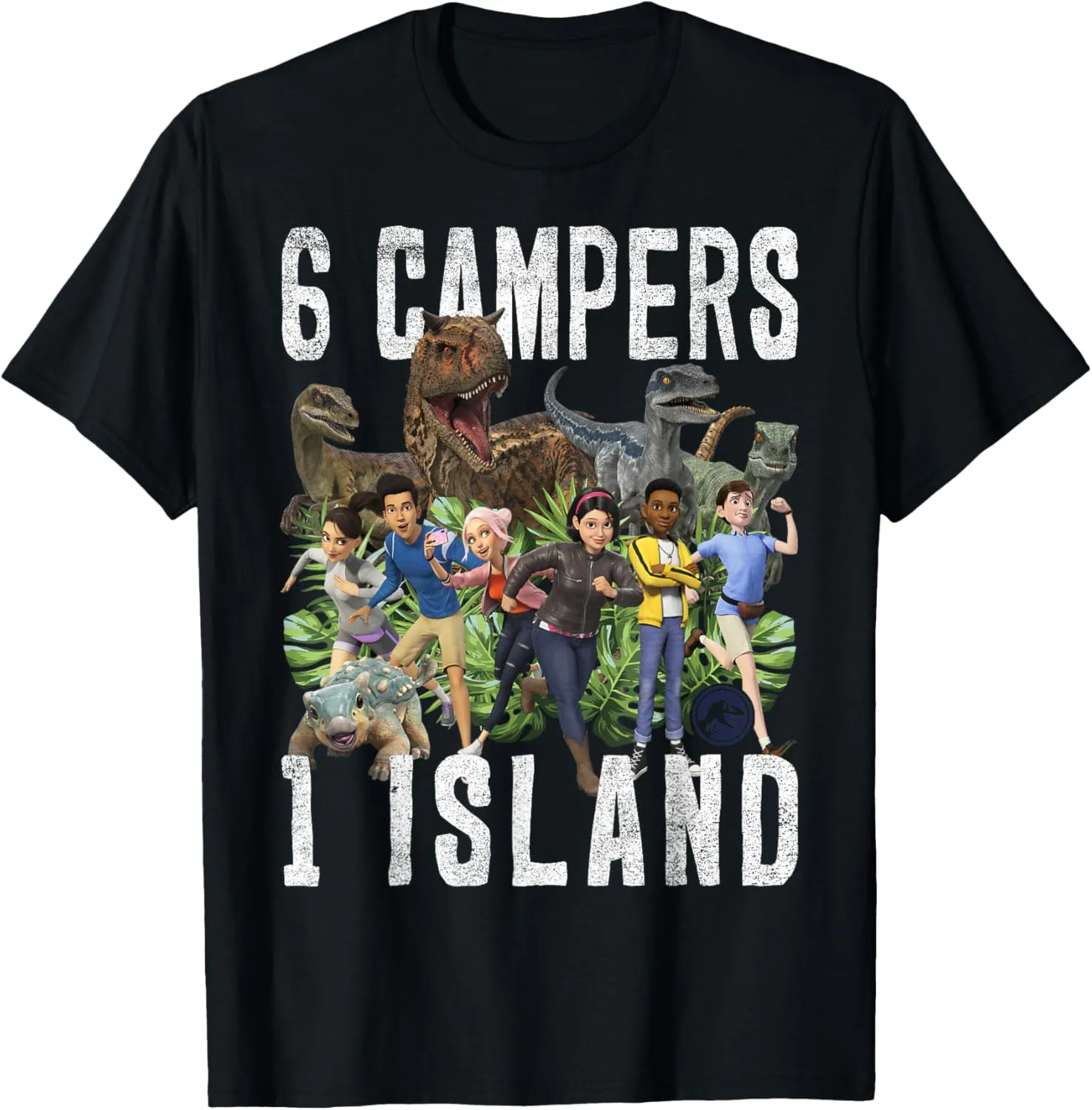 Jurassic World: Camp Cretaceous 6 Campers 1 Island T-Shirt