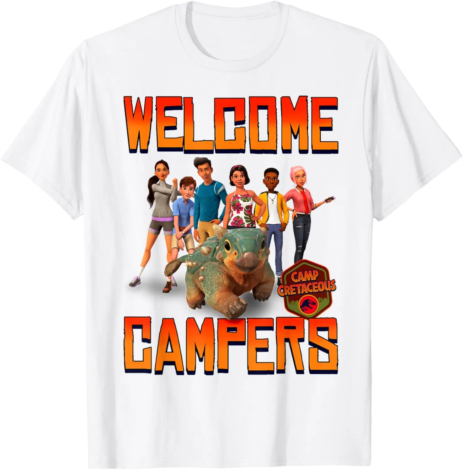 Jurassic World: Camp Cretaceous Welcome Campers Group T-Shirt
