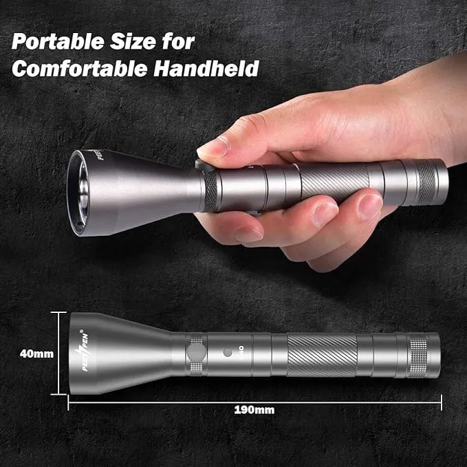 L40 Flashlight High Lumens, Rechargeable Spotlight Flashlight, 4 Light Modes Super Bright Handheld Flashlight for Outdoor, Camping, Hiking